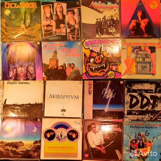 Виниловые пластинки. Рок музик