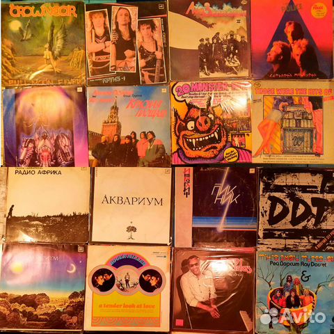 Виниловые пластинки. Рок музик