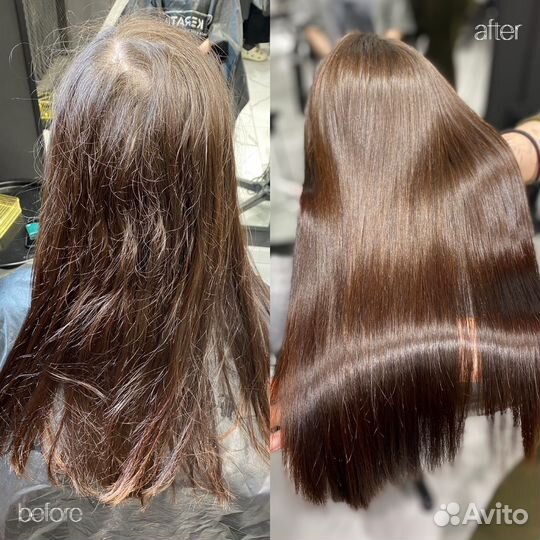 Кератиновое выпрямление