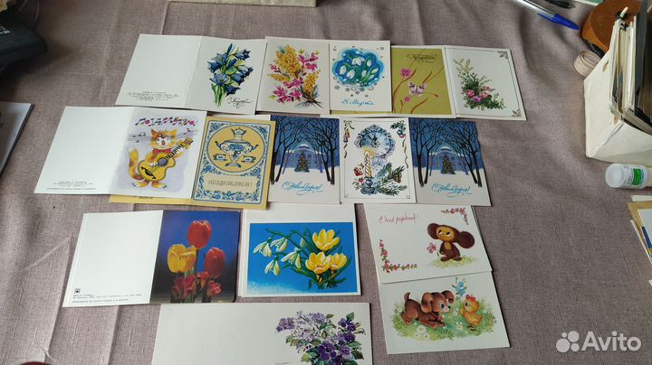 Мини открытки СССР