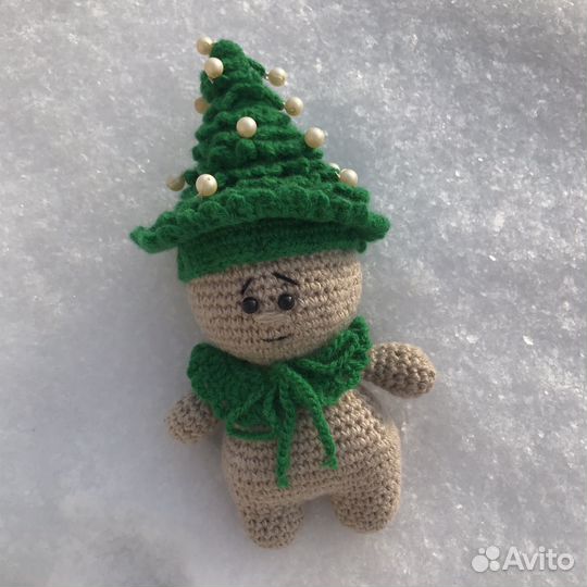 Елочка-гномик новая игрушка ручная работа