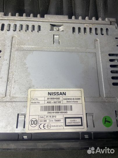 Магнитола nissan qashqai j10