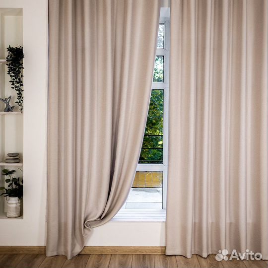 Шторы рогожка Орфей Миндальное искушение