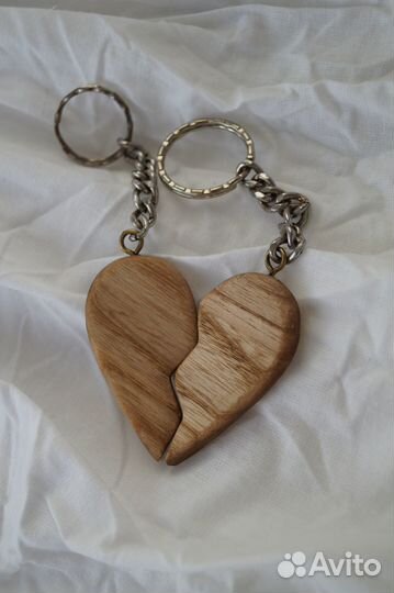 Парные брелки. Сердце