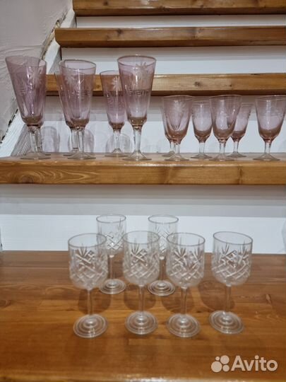 Хрустальные рюмки СССР