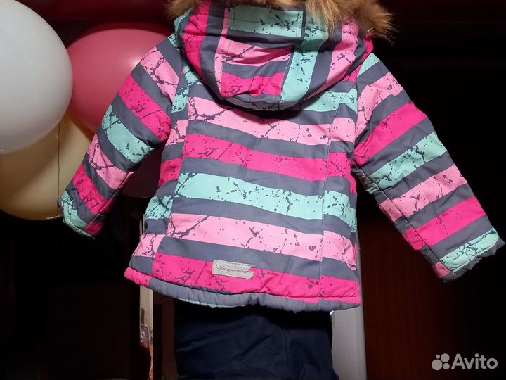 Зимний костюм для девочки 92