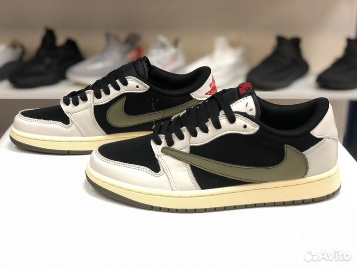 Кроссовки Nike Air Jordan Travis Scott olive