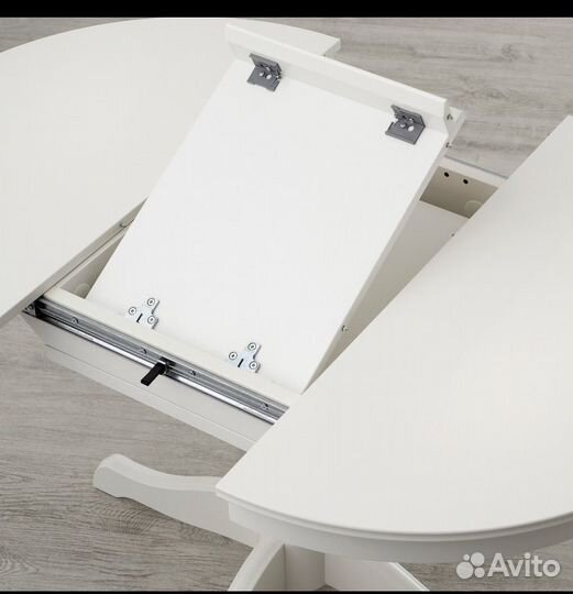 Раздвижной стол IKEA ingatorp белый 90/125