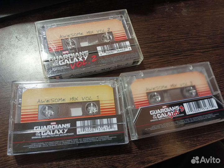 Стражи галактики кассета Awesome Mix 3шт