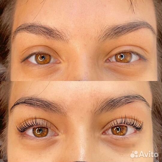 Комплекс ламинирование ресниц+Д/У бровей