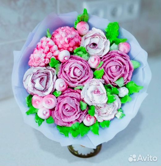 Сладкие букеты из сухофруктов,конфет,зефира