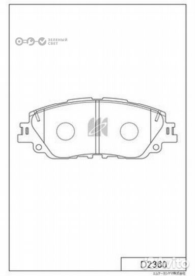 Kashiyama D2360 Колодки тормозные передние toyota