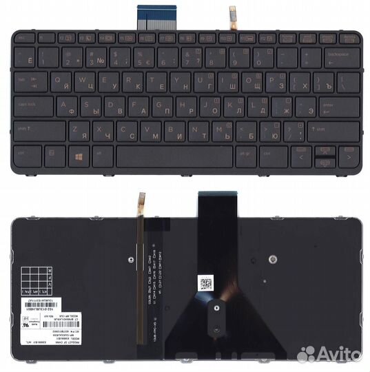 Клавиатура HP EliteBook Folio 1020 G1 черная