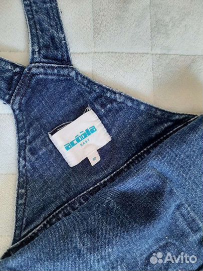 Джинсовый комбинезон для девочки