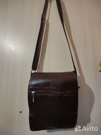 Сумка мужская натуральная кожа бу