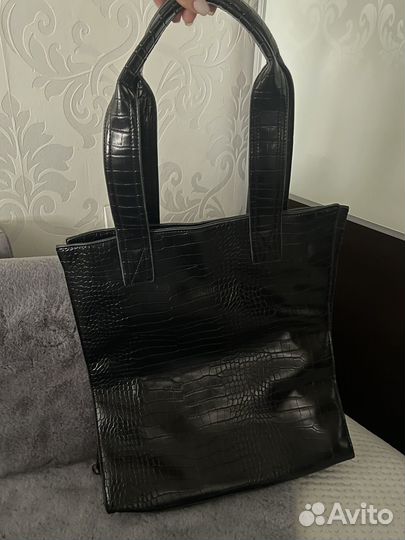 Сумка кож.зам reserved черная