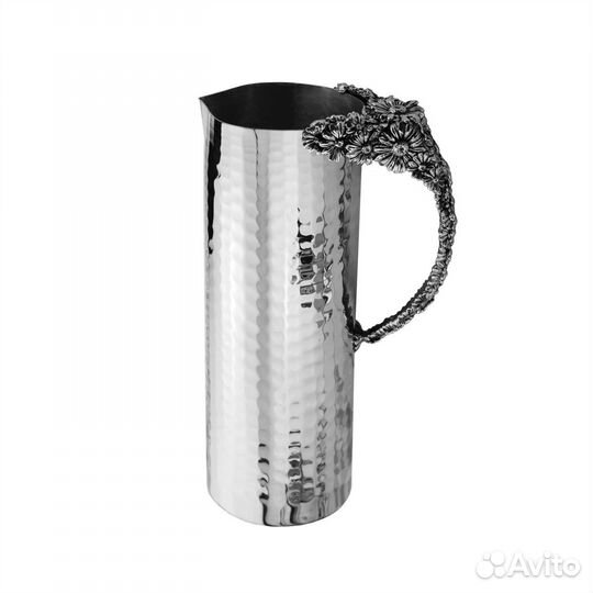 Кувшин медный посереб кованый Ромашки