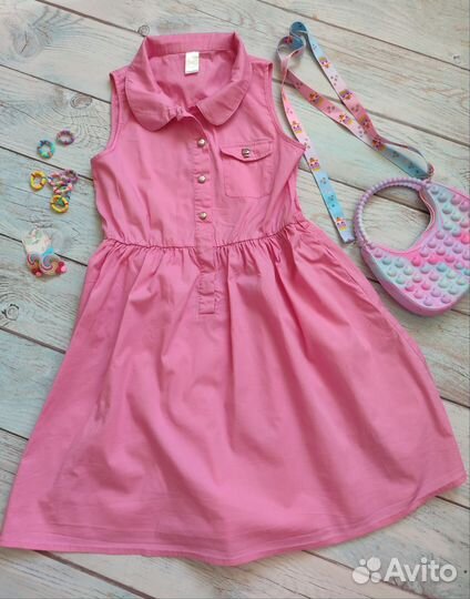 Пакет летних вещей для девочки 128 134 140