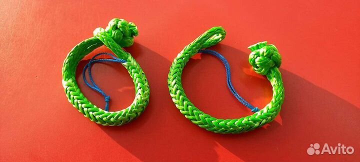 Софт шакл 7 т. D 8мм. цвет зеленый размер 0,3 м