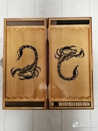 Нарды резные ручной работы, деревянные. 60см