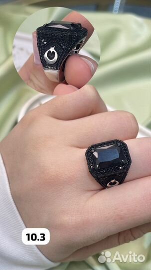 Кольцо серебро мужское