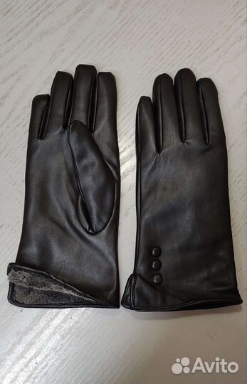 Перчатки кожзам разм. 7,5 (19см)