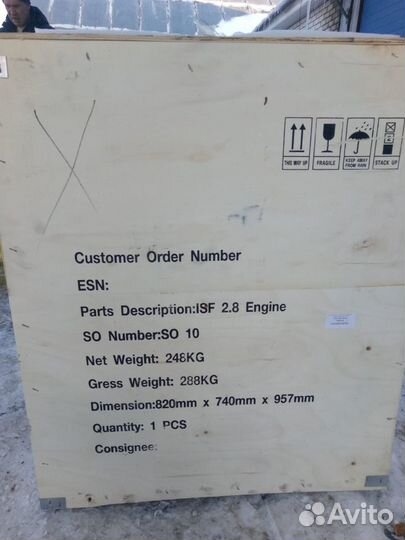 Двигатель cummins ISF2.8 евро 3 каминс