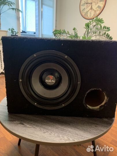 Сабвуфер focal и усилитель моноблок Kicx