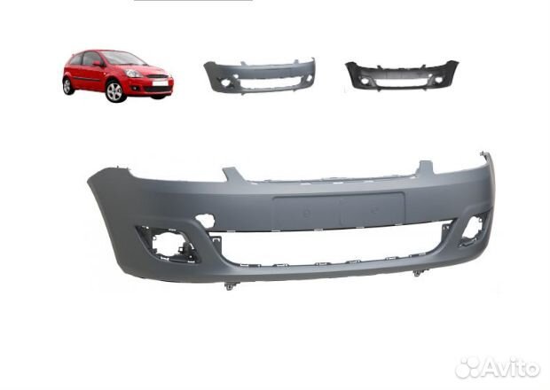 Бампер передний ford fiesta 2006-2008