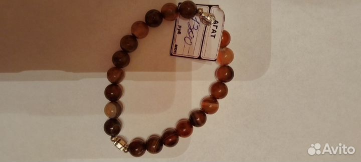 Браслет из агата, новый