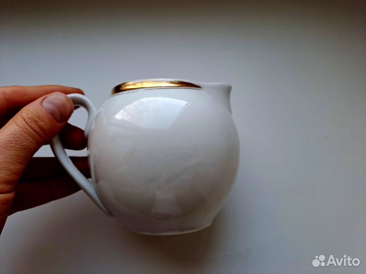 Молочник сливочник Первомайский фарфор