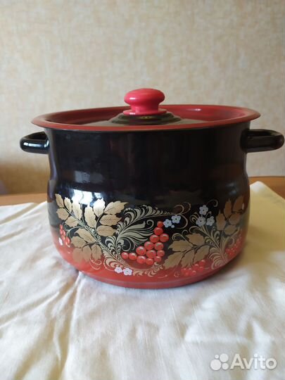 Кастрюля эмалированная 8 л