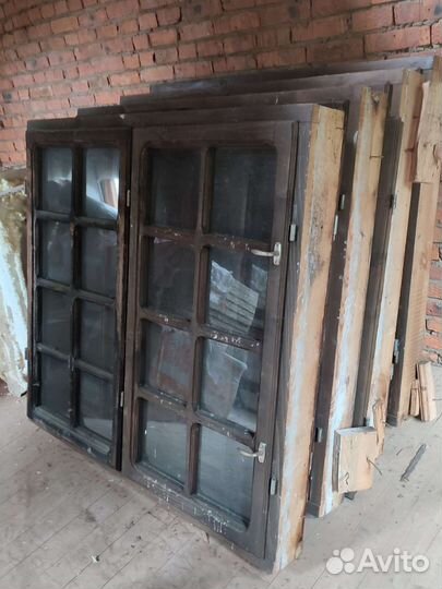 Деревянные окна бу 132*151 см 8шт