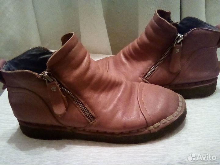 Ботинки кожаные демисезонные женские 36 размер