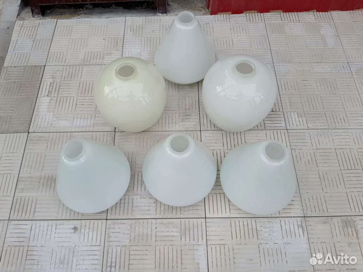 Плафоны для люстры стеклянные 6 шт Комплект СССР