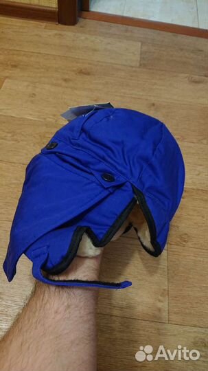 Мехавой подшлемник. Две штуки. Чёрный/белый мех