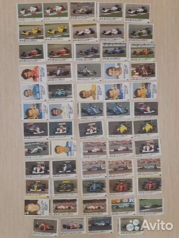 Вкладыши от жвачек Formula 1 (формула 1 )