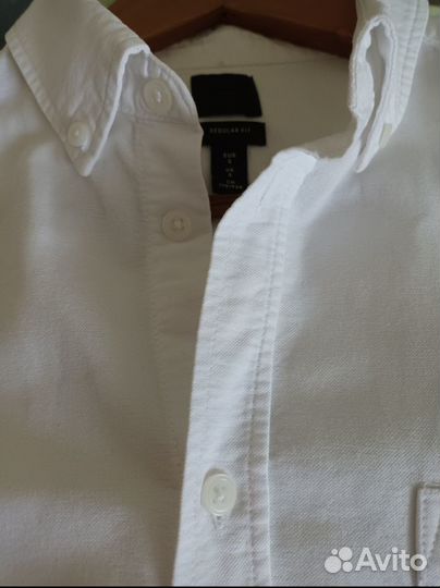 Мужская рубашка белая H&M