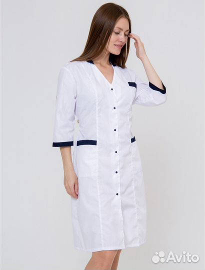 Белый медицинский халат женский новый