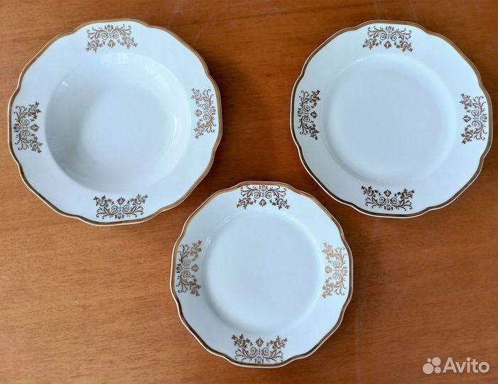 Набор тарелок. Фарфор. Bohemia. Чехословакия