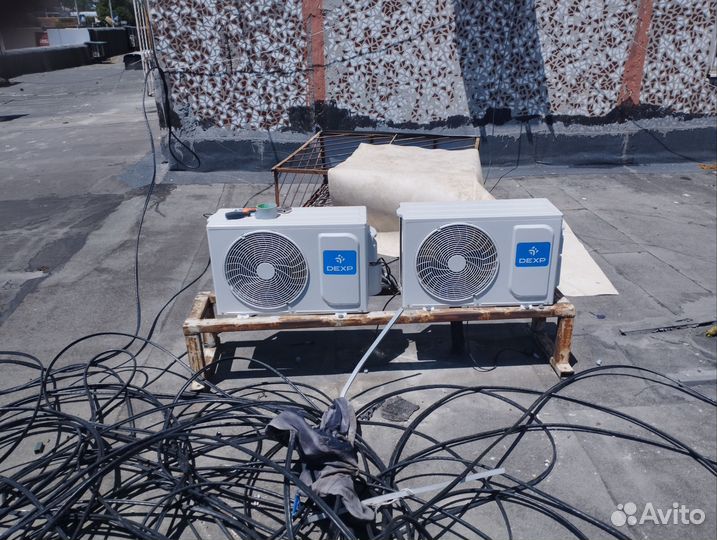 Установка чистка сплит систем кондиционеров