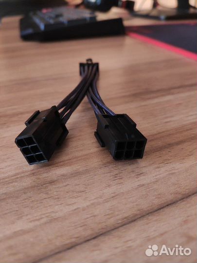 Кабель-переходник для видеокарты 6pin x 2 на 8pin
