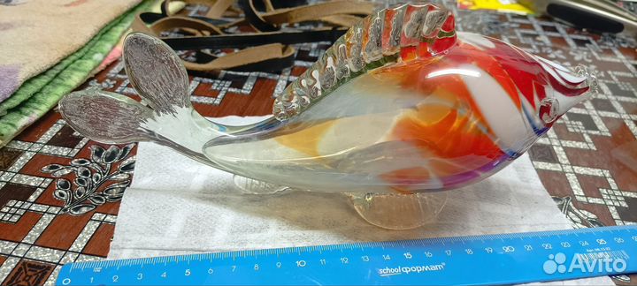 Рыба из гутого стекла СССР