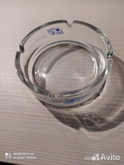 Пепельница. Стекло, с надписью 24 шт