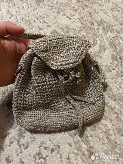 Вязанная сумка женская