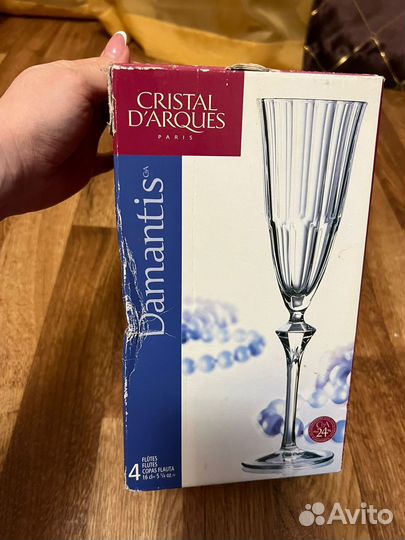 Хрустальные фужеры Damantis Cristal D'arques