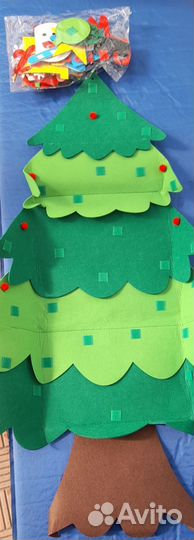 Игрушка из фетра елочка
