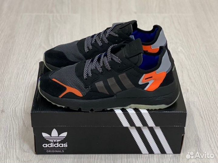 Кроссовки Adidas Nite Jogger Black Carbon (36-45)