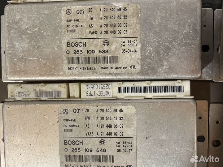 Блоки управления ESP Mercedes W211 PML