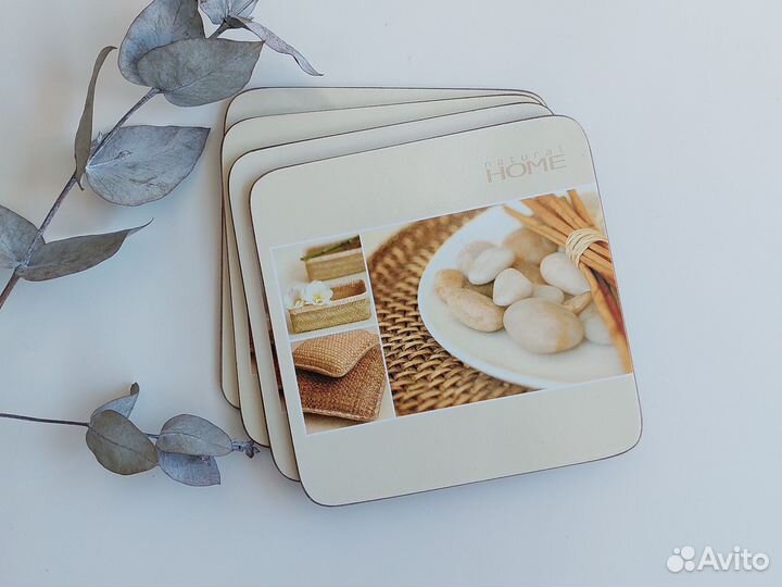 Подставки под кружки комплект из 4 штук